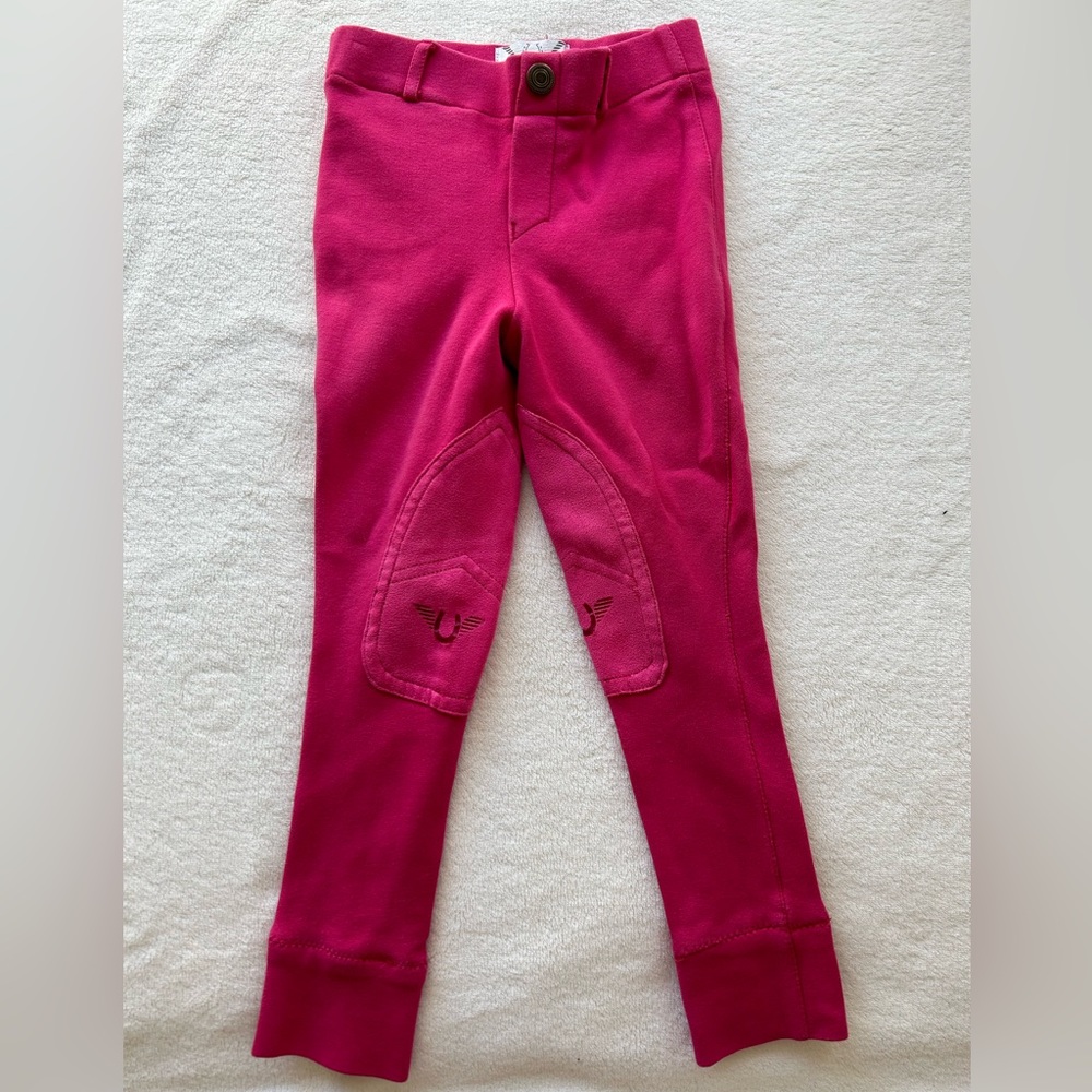 Tuffrider Children's Starter Lowrise Pull-On Jodhpurs Hot Pink / 2